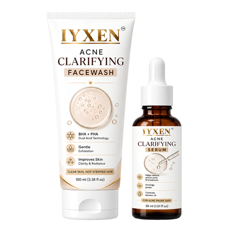 IYXEN Acne Clarifying Face Wash + Serum Combo