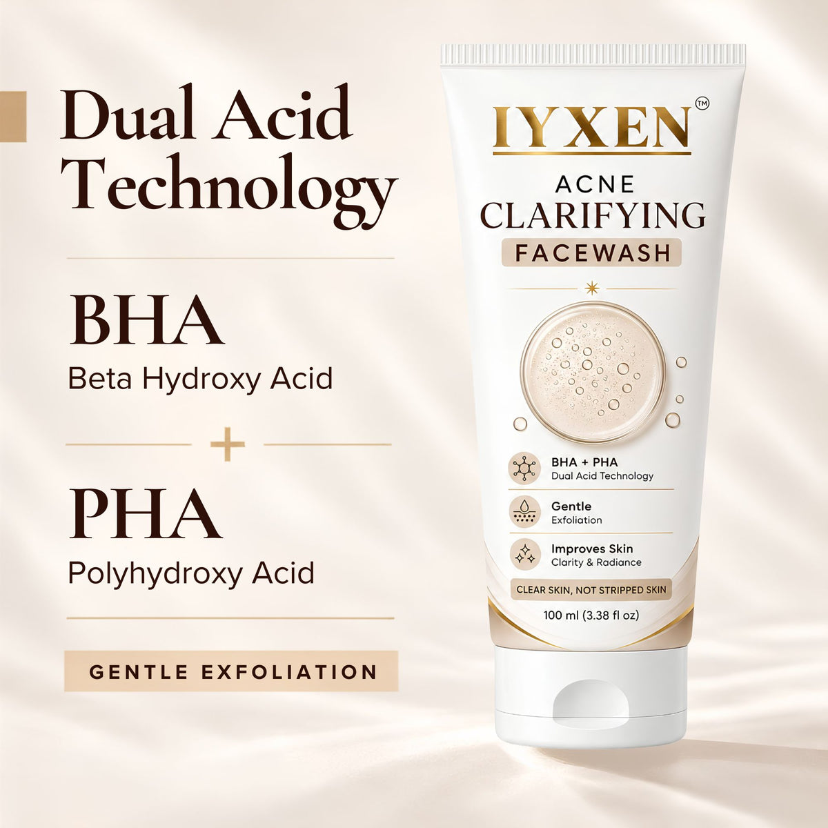 Iyxen Acne Clarifying Face Wash For Acne Prone Skin