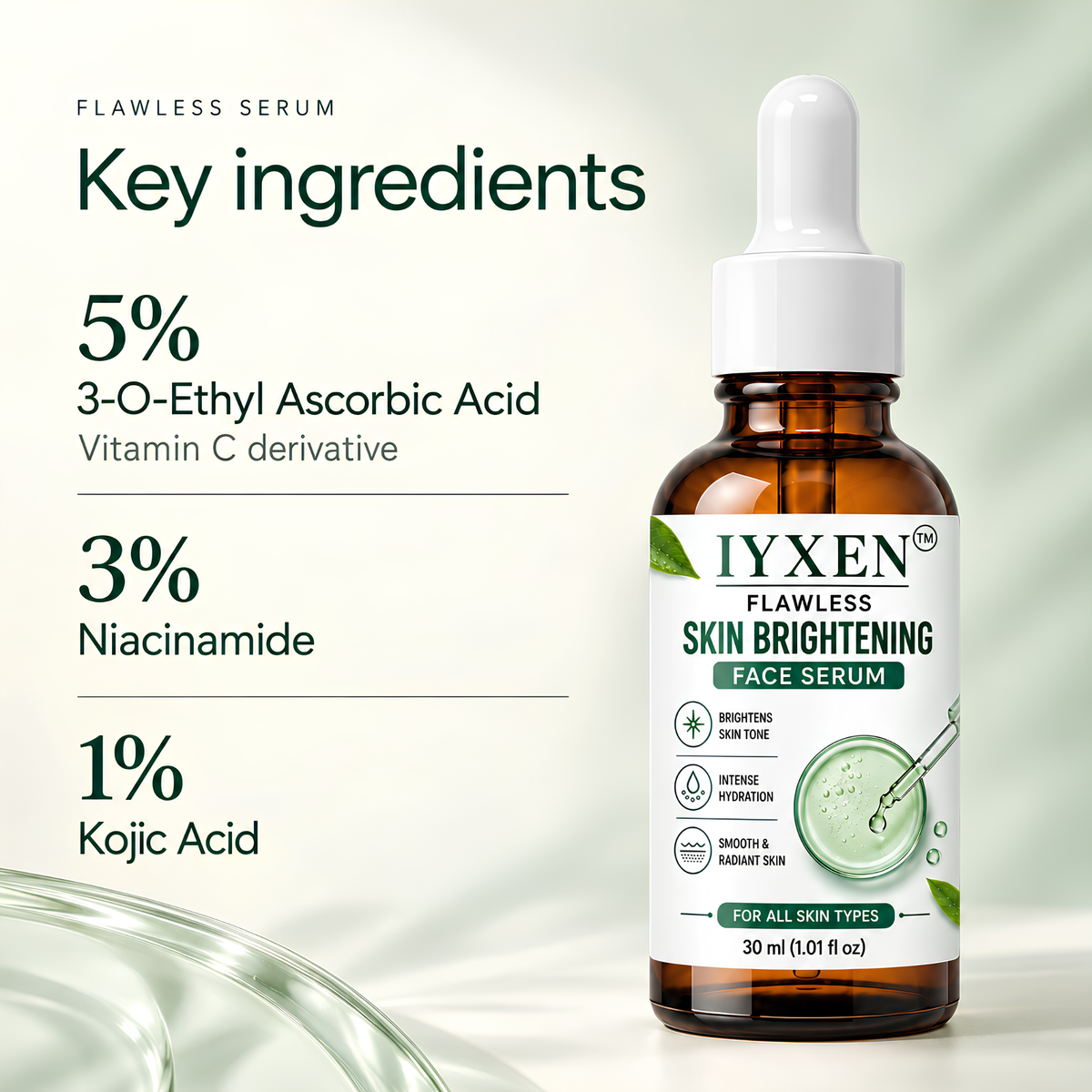 Iyxen Flawless Skin Brightening Face Serum For Dark Spots