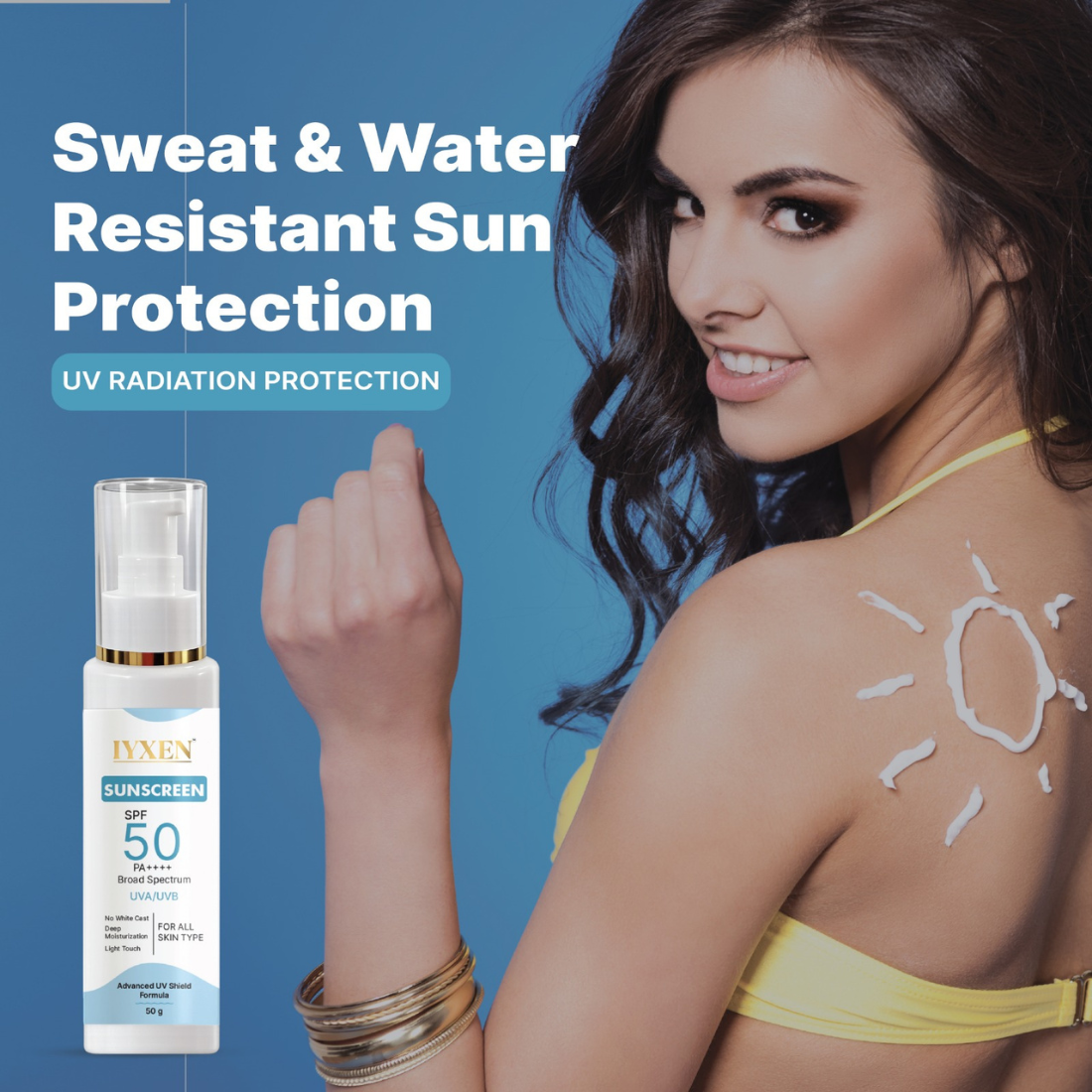 Iyxen Spf 50 Pa++++ Broad Spectrum Uva Uvb Sunscreen