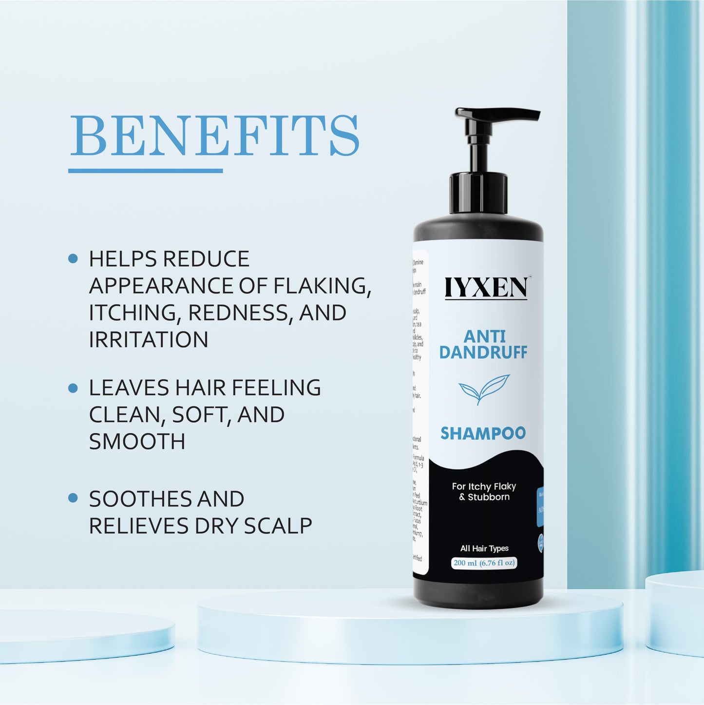 IYXEN™ 7-in-1 Advanced Anti-Dandruff Shampoo | Damage Repair & Nourishing (200 ml)