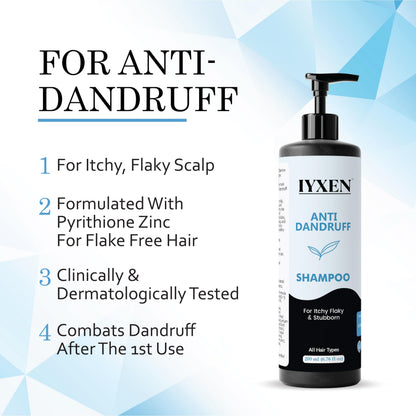 IYXEN™ 7-in-1 Advanced Anti-Dandruff Shampoo | Damage Repair & Nourishing (200 ml)