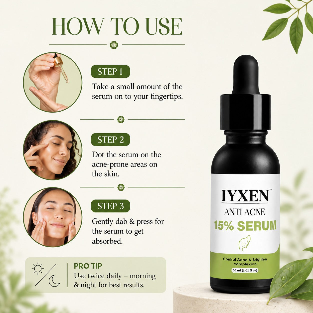 Iyxen Anti Acne 15% Serum For Acne And Brightening