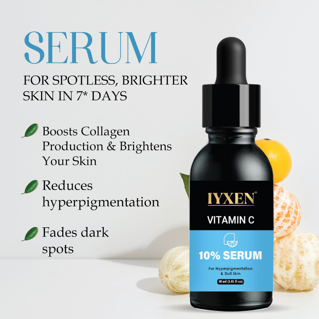 Iyxen Vitamin C 10% Brightening Serum For Hyperpigmentation