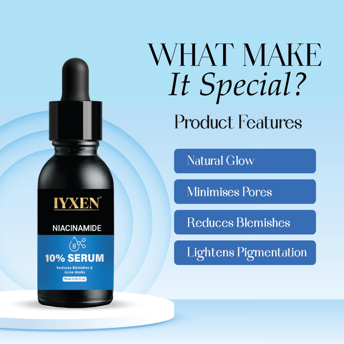 Iyxen Niacinamide 10% Face Serum For Blemishes And Acne Marks