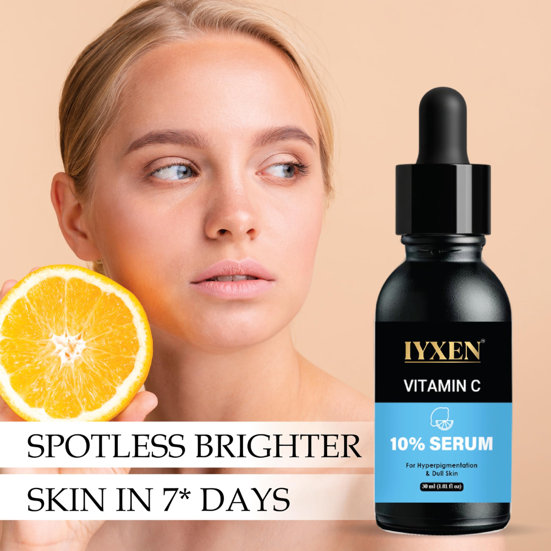 Iyxen Vitamin C 10% Brightening Serum For Hyperpigmentation
