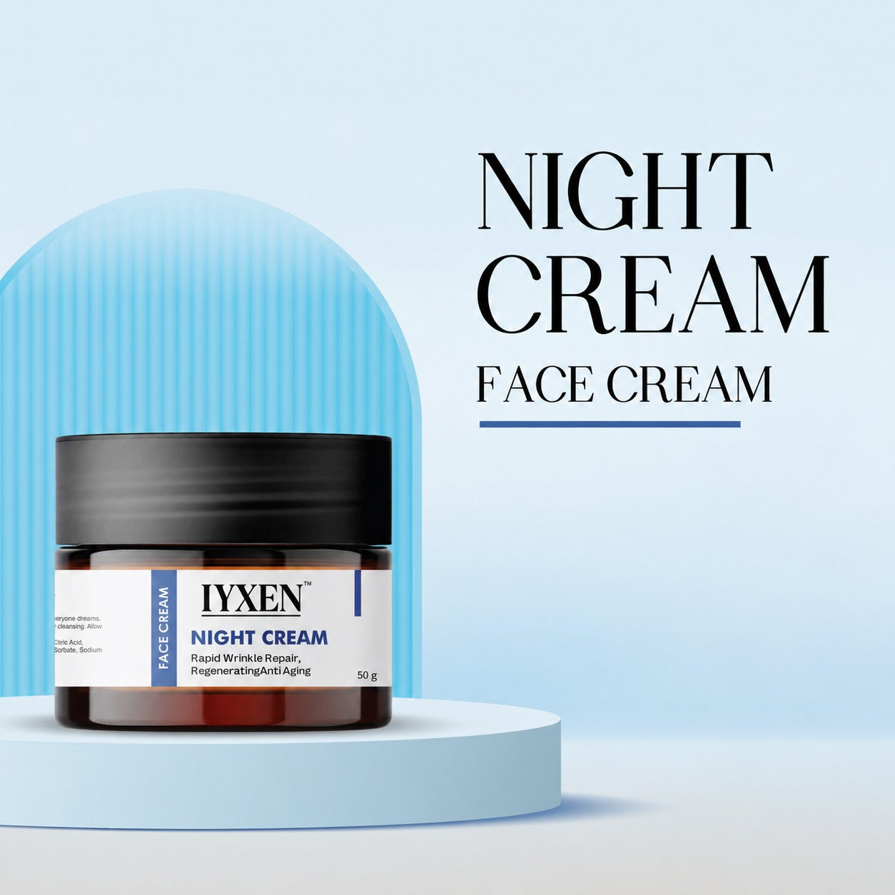Iyxen Night Cream Rapid Wrinkle Repair Regenerating Anti Aging