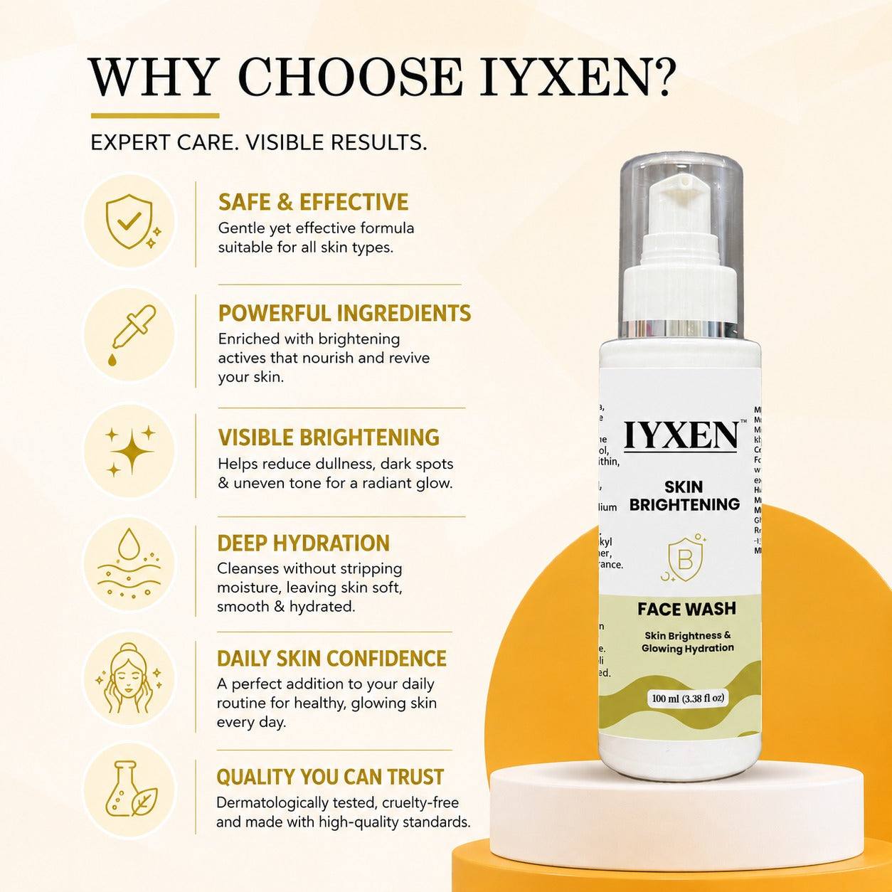 Iyxen Vitamin B Skin Brightening Face Wash